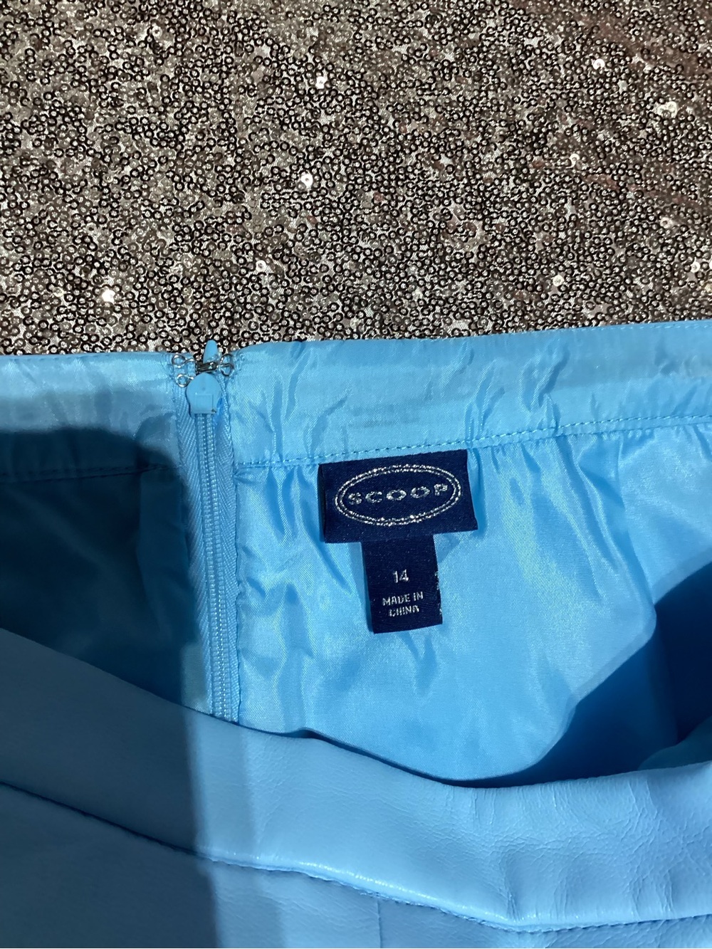 NWOT Scoop Light Blue Mini Skirt - Women's
